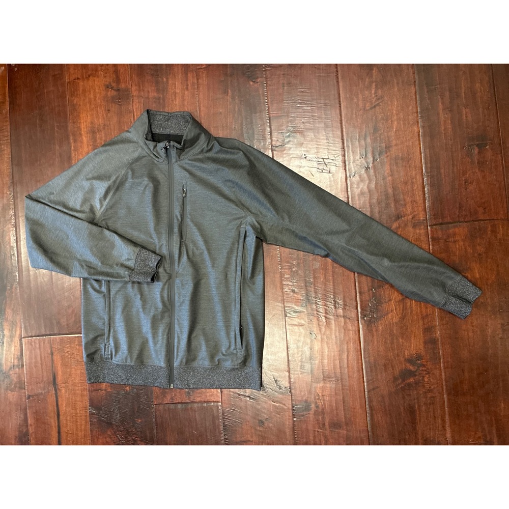 Lululemon Men's L Surge Track Jacket Full Zip Water Repell Side Vents Media pkt
